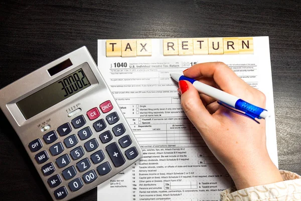 US tax return form 1040