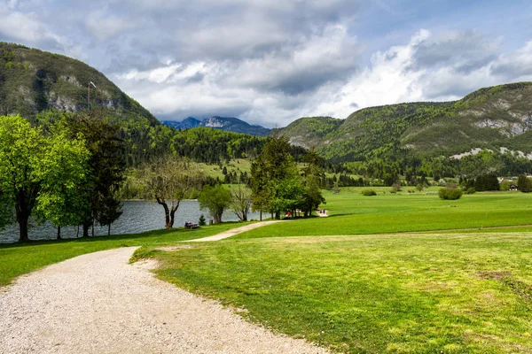 Bohinjsjön Triglav nationalpark, Slovenien. Triglav — Stockfoto