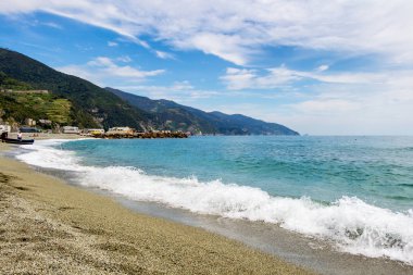 Bir Monterosso al Mare, kıyı köy ve resort Cinque Terre, İtalya
