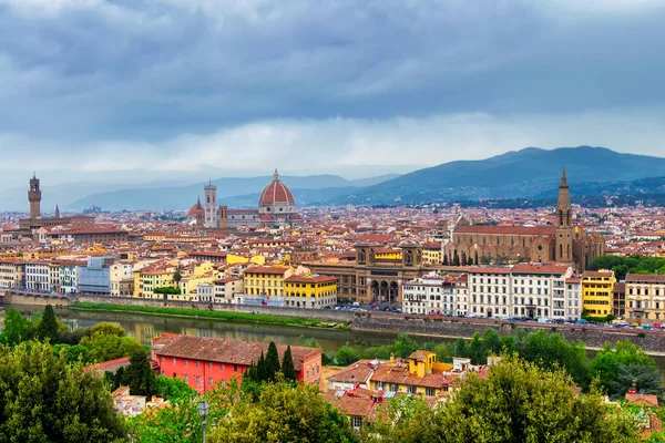 Florence panorama city skyline, Florens, Italien — Stockfoto