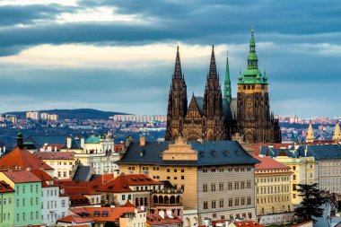 Prag Kalesi ile Gotik St Vitus Cathedral, Hradcany karmaşık, 