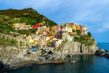 Manarola, Liguria, İtalya. Harika Manarola Köyü 