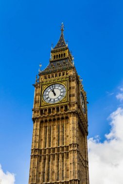 Big Ben, London, İngiltere'de. Bir popüler Londra landmark görünüm 