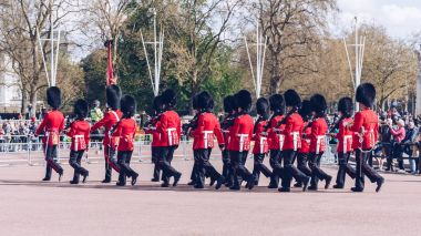 Guard changing, Buckingham Palace, London, UK clipart