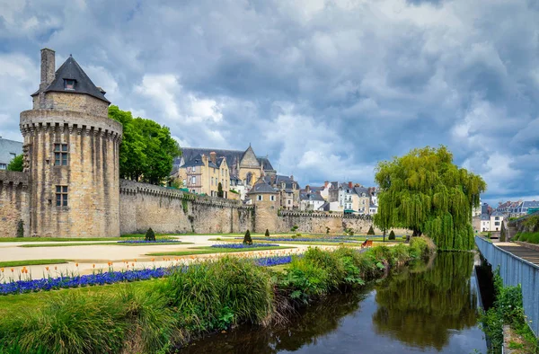 Vannes, una ciudad medieval de Bretaña (Bretaña) en Francia . — Foto de Stock