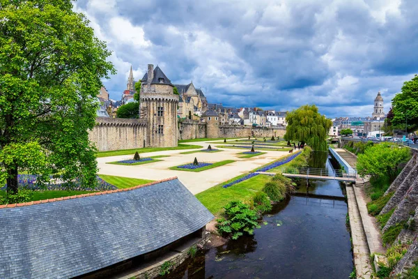 Die historische Stadt Vannes in der Bretagne, Frankreich — Stockfoto