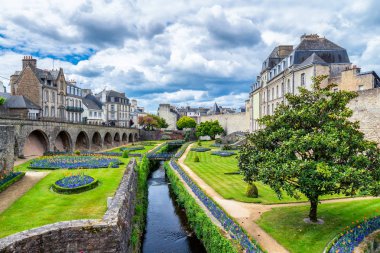 Vannes, a medieval city of Brittany (Bretagne) in France. clipart