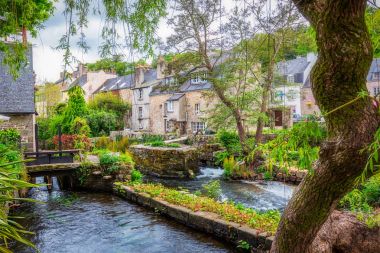 Pont-Aven, bir komün içinde Finistère departm, pastoral sahne