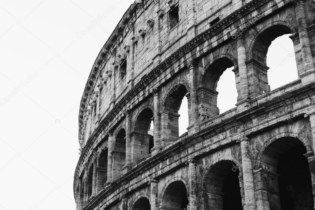 Colosseum at sunrise in Rome, Italy