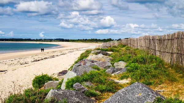 Strand van Landrezac, Sarzeau, Morbihan, Bretagne (Bretagne), Fran — Stockfoto