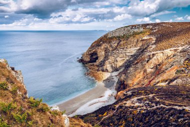 Rocky landscape at Cap de la Chevre, Finistere department, Parc 