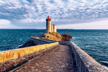 Lighthouse Phare du Petit Minou in Plouzane, Brittany (Bretagne)