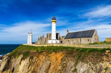 Deniz feneri Pointe de Saint-Mathieu, Brittany (Bretagne), Fransa