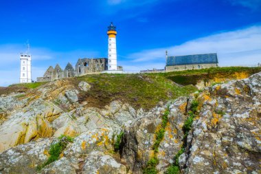 Deniz feneri ve harabe Manastırı, Pointe de Saint anne Panoraması