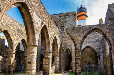 Abbaye Saint-Mathieu de Fine-Terre, Brittany (Bretagne), Fransa