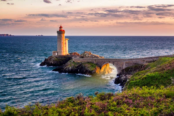 Lighthouse Phare du Petit Minou in Plouzane, Brittany (Bretagne)