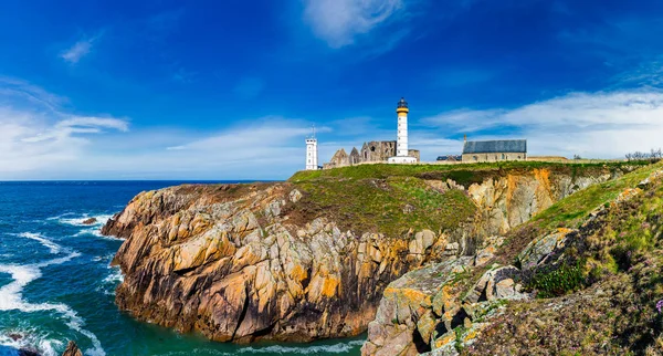 Deniz feneri Pointe de Saint-Mathieu, Brittany (Bretagne), Fransa