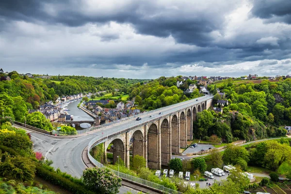 stock image The magnificent old city of Dinan. Concept of Europe travel, sig