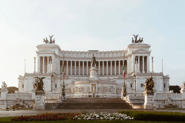 Mooie altaar van het vaderland (Altare della Patria, bekend als — Stockfoto