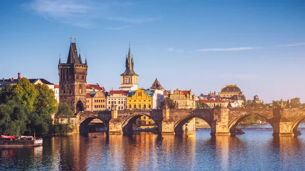 Çek Cumhuriyeti, Prag panorama tarihi Charles Köprüsü ile ve