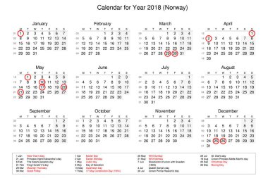 Resmi tatil günleri ile resmi tatil için ile 2018 yılın Takvim