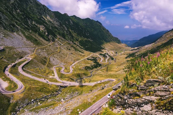 Autostrada transfagarasana, probabilmente la strada più bella del — Foto Stock