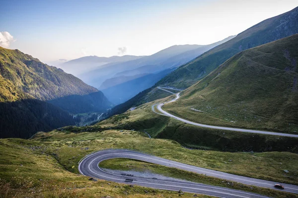 Autostrada transfagarasana, probabilmente la strada più bella del — Foto Stock