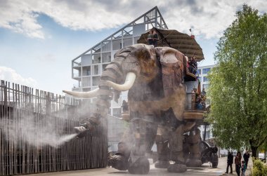 Nantes, Fransa - 3 Mayıs 2017: Büyük fil bir parçasıdır 