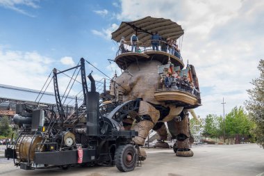 Nantes, Fransa - 3 Mayıs 2017: Büyük fil bir parçasıdır 