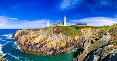 Deniz feneri ve harabe Manastırı, Pointe de Saint anne Panoraması