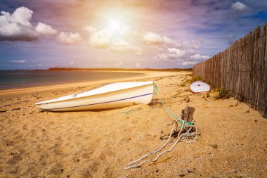 Landrezac Beach, Sarzeau, Morbihan, Brittany (Bretagne), Fran