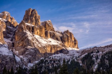 Güzel kış panorama taze kar kar ile. İle manzara