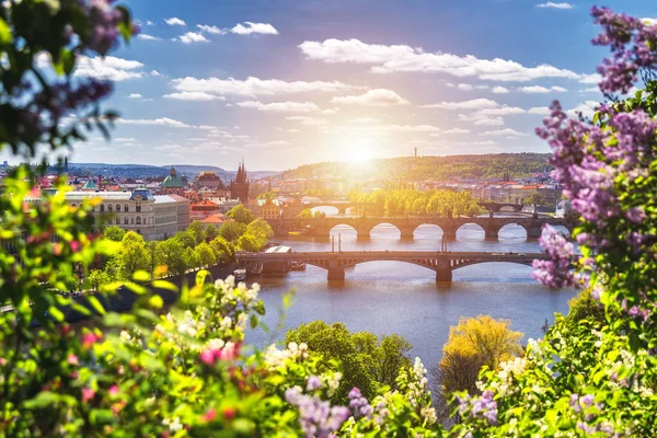 Bahar günü City, Prague, Çek Cumhuriyeti — Stok fotoğraf