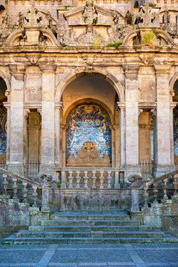 Porto Katedrali cephe görünümü, Roma Katolik Kilisesi, Portekiz. Co