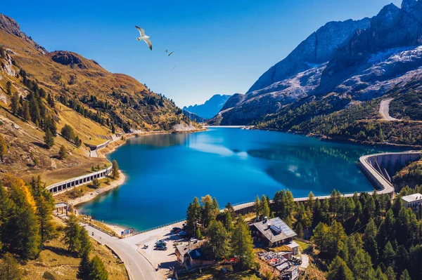 Lago Fedaia (Fedaia Lake), Fassa Valley, Trentino Alto Adige — стокове фото