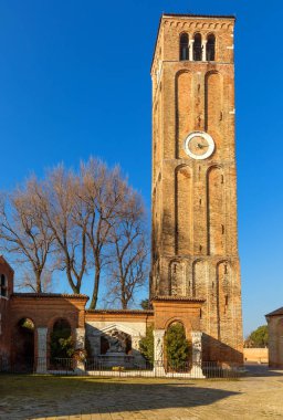 Donato bell tower on Murano island, Venice, Italy