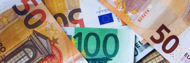 Euro para, Euro nakit arka plan. Avrupa unio banknotlar