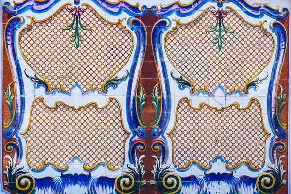Azulejo Een Vorm Van Portugese Spaanse Geschilderde Tin Geglazuurde Keramische — Stockfoto