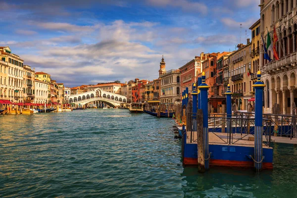 Ponte Rialto Veneza Itália Grande Canal Veneza Arquitetura Marcos Veneza — Fotografia de Stock