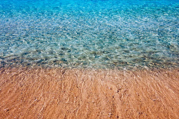 ギリシャのクレタ島にある美しいターコイズブルーのビーチFalasarna Falassarna 北西部 クレタ島 ギリシャのファラサルナ ファラサルナ の有名な楽園の砂浜の深いターコイズビーチの眺め — ストック写真