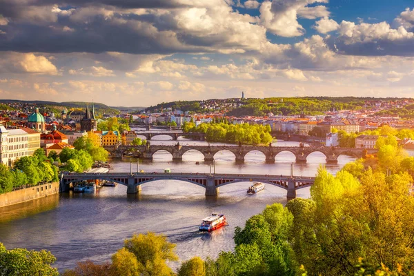 Voorjaarszicht Letna Park Praag Tsjechië Lente Praag Praha Prachtig Letna — Stockfoto