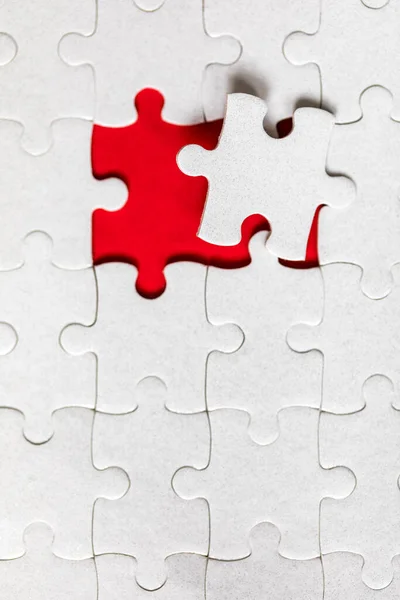Jigsaw Puzzle Missing Piece Missing Puzzle Pieces Concept Image Unfinished — Stock Photo, Image