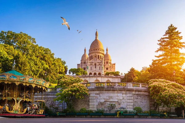 Basílica Sacre Coeur Montmartre París Francia Basílica Del Sagrado Corazón — Foto de Stock