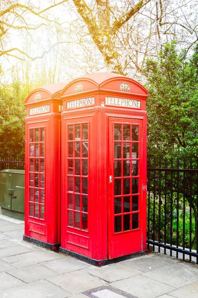 Red Telephone Box Street Historical Architecture London Stock Photo