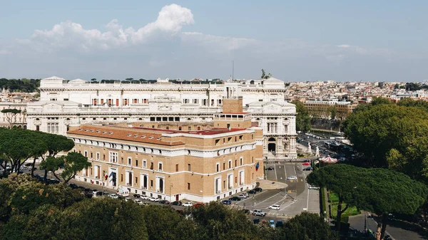 Corte Suprema Cassazione Rome Italië Uitzicht Vanaf Castel Sant Angelo — Stockfoto