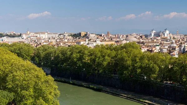 Uitzicht Het Historische Centrum Van Rome Met Klassieke Historische Panden — Stockfoto