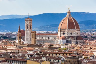 View of Florence cityscape overlook to Cattedrale di Santa Maria, Italy clipart