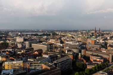 Hamburg, Almanya eski kasaba parçası göz ardı  