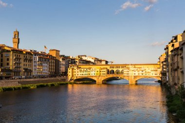 Floransa 'daki Ponte vecchio manzarası, İtalya