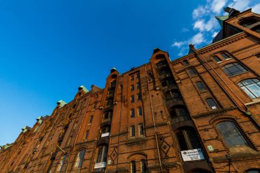 Speicherstadt da denilen Hafen, Hamburg şehir görünümünü